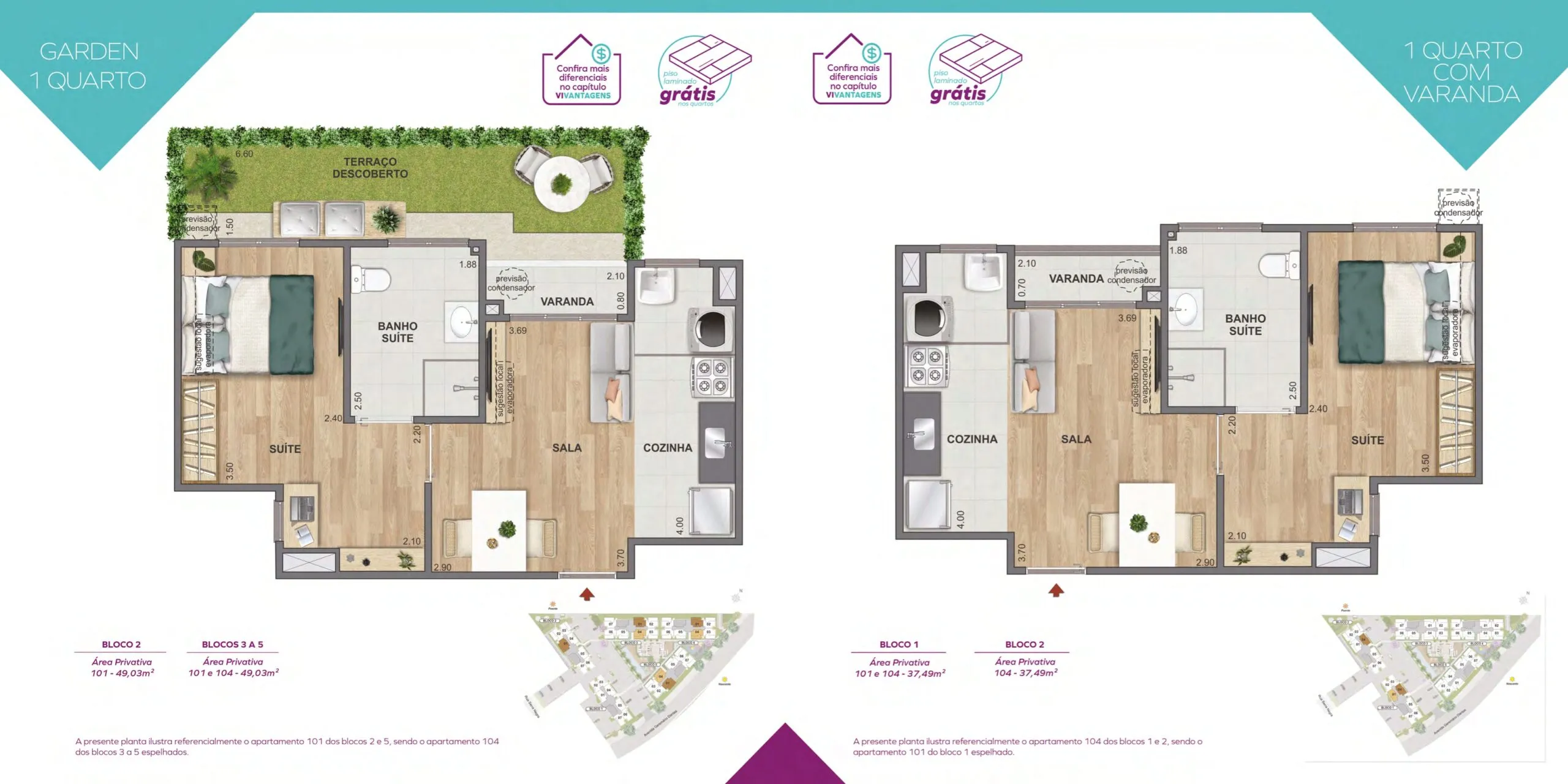 Apartamento Garden — opção C